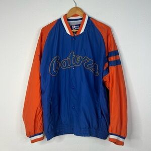 Vintage Florida Gators Pro Player Windbreaker Jacket Colorblock Nylon Size L